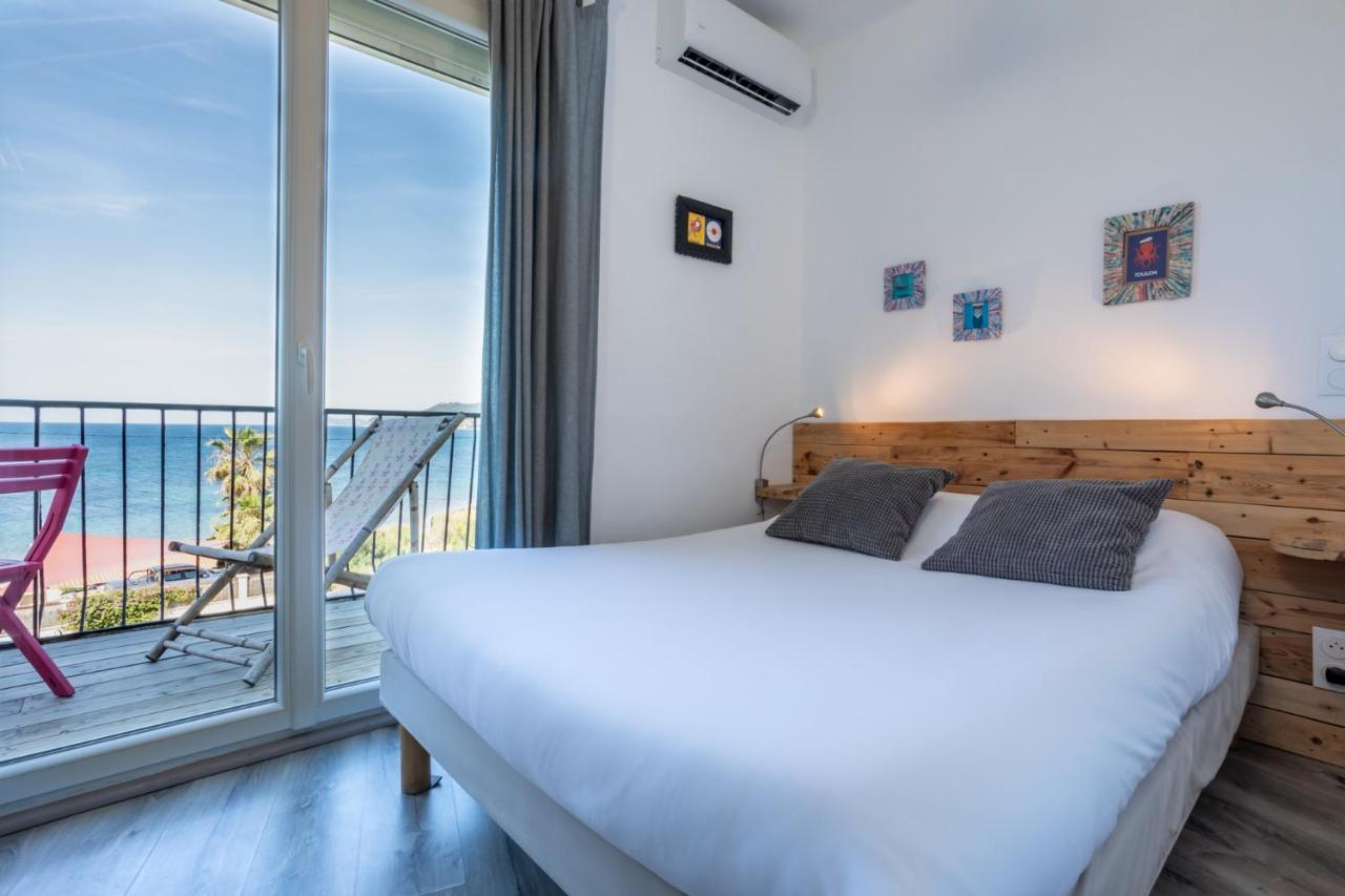 Hotel Almanarre Plage - Hotel Eco-Responsable Face A La Mer Hyères Eksteriør bilde