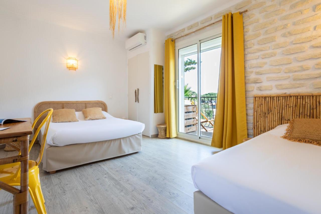Hotel Almanarre Plage - Hotel Eco-Responsable Face A La Mer Hyères Eksteriør bilde