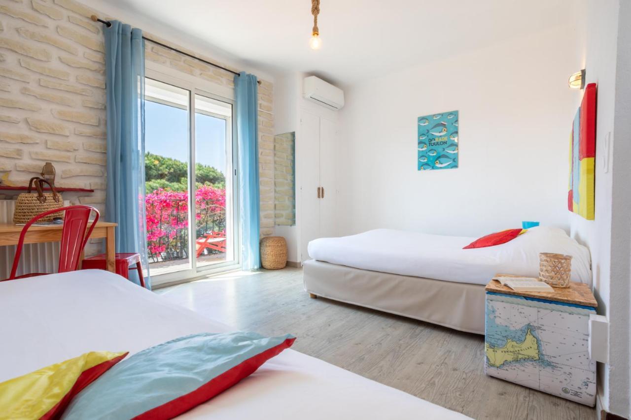 Hotel Almanarre Plage - Hotel Eco-Responsable Face A La Mer Hyères Eksteriør bilde